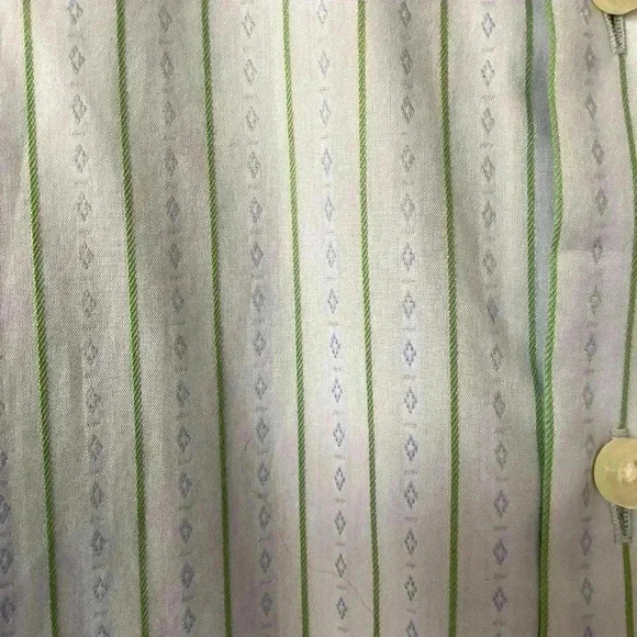 GAP GREEN& blue striped Button Down Long Sleeve dress shirt Size XL NWT - Picture 5 of 7